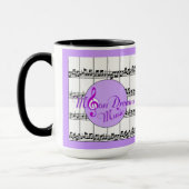 MoonDreams Musique Black Ringer Mug (Gauche)