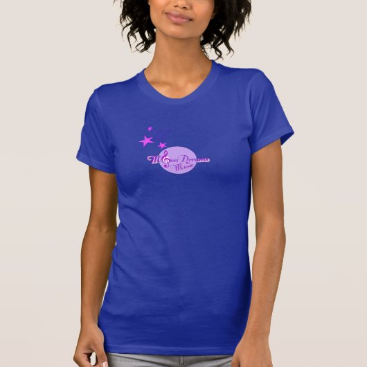 MoonDreams Musique Lune et étoiles Lapis T-shirt b (Devant)