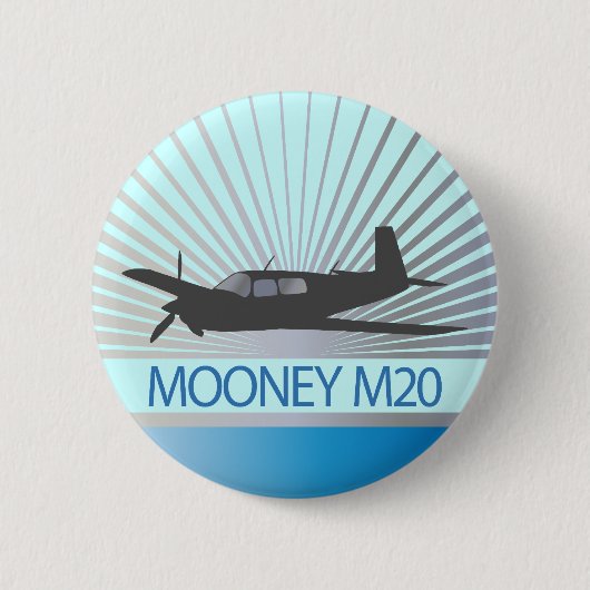 Mooney M20 Aviation Ronde Button 5,7 Cm (Voorkant)