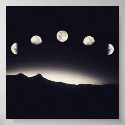 Moonfase poster (Voorkant)