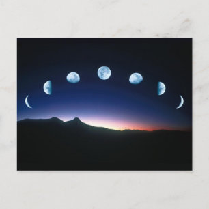Moonfasen Briefkaart