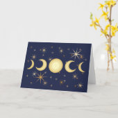 Moonfasen Kaart (Gele Bloem)