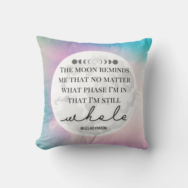 Moonfasen Kussen (Voorkant)
