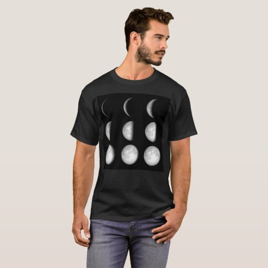 Moonfasen T-shirt (Voorkant volledig)