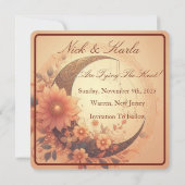 Moonflower Bewaar de datum Foto aankondiging (Achterkant)