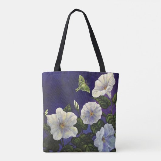 Moonflower Canvas tas (Achterkant)