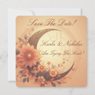 Moonflower Enregistrer la date Mariage Faire-part