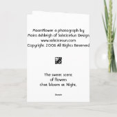 MoonFlower Kaart (Achterkant)
