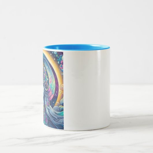 Moonflower Oracle Mug — Navire d'intention lunaire (Centre)