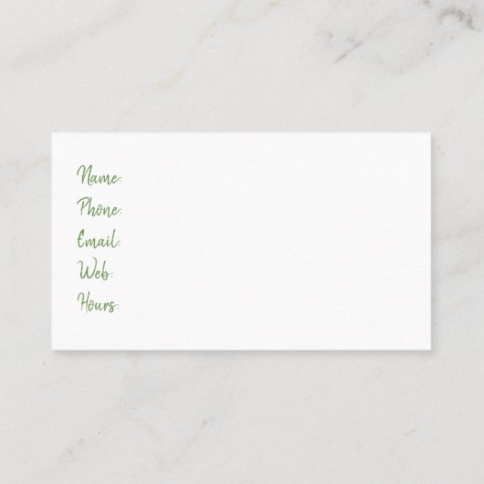 Moonflower Witte Nachtelijke Bloom Bloemen Dank u Visitekaartje (Achterkant)