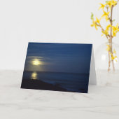 Moonglow - carte de voeux vierge (Fleur jaune)