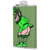 Mooning Leprechaun Flask Heupfles (Links)