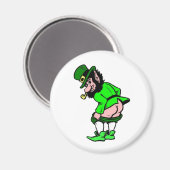 Mooning Leprechaun Magnet Magneet (Voorkant / Achterkant)