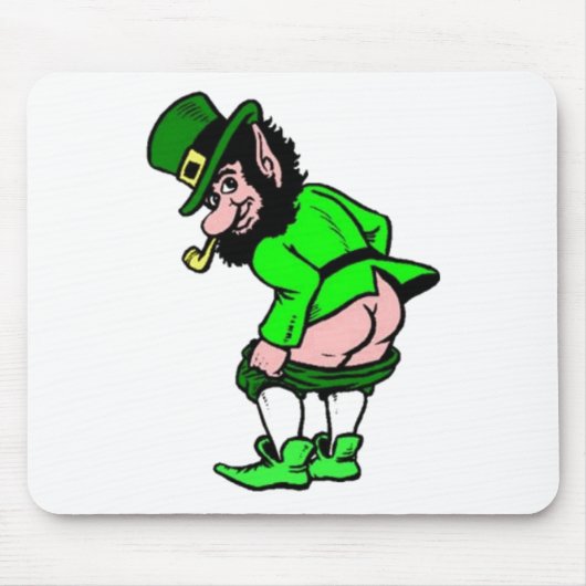 Mooning Leprechaun Muismat (Voorkant)