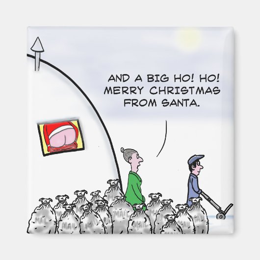 Mooning santa magneet (Voorkant)