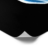 MoonJellyfish waterverf art Poster (Hoek)