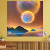 Moonlandschapskunst Canvas Afdruk (Insitu (Woonkamer))