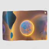 Moonlandschapskunst Golfhanddoek (Horizontaal)
