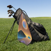 Moonlandschapskunst Golfhanddoek (Groen)