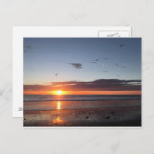 Moonlight Beach Sunset Briefkaart (Voorkant / Achterkant)