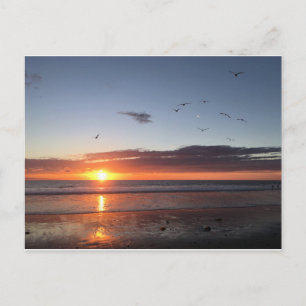 Moonlight Beach Sunset Briefkaart