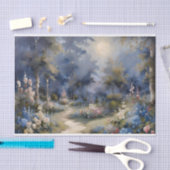 Moonlight betoverde tuin decoupage tissuepapier (Craft)