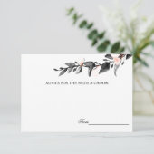 Moonlight Bloom | Trouwadvieskaarten Kaart (Staand voorkant)