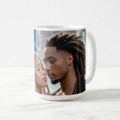 Moonlight Couple Love Mug – Romantic Digital Art (Devant droit)