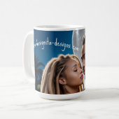Moonlight Couple Love Mug – Romantic Digital Art (Devant gauche)