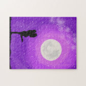 Moonlight Date Night Coule Paarse Starry Sky Legpuzzel (Horizontaal)