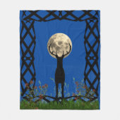 Moonlight Deer Fleece Deken (Voorkant)