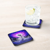 Moonlight Dolphin Bier Onderzetter (Rechterzijde)