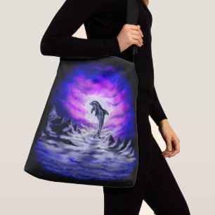 Moonlight Dolphin Crossbody Tas
