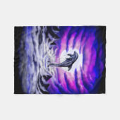 Moonlight Dolphin Fleece Deken (Voorkant (Horizontaal))