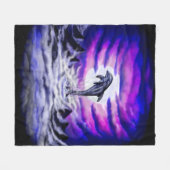 Moonlight Dolphin Fleece Deken (Voorkant (Horizontaal))
