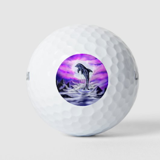 Moonlight Dolphin Golfballen (Voorkant)
