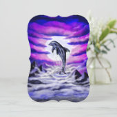 Moonlight Dolphin Kaart (Staand voorkant)