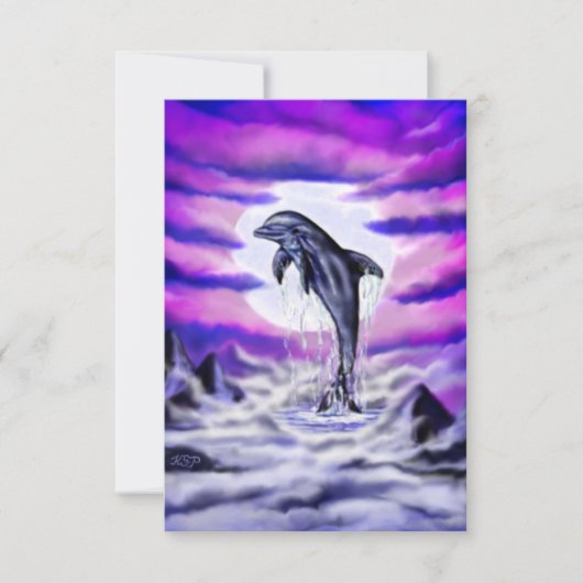 Moonlight Dolphin Kaart (Voorkant)