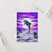 Moonlight Dolphin Kaart (Voorkant / Achterkant in situ)