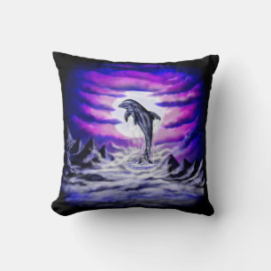 Moonlight Dolphin Kussen
