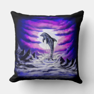 Moonlight Dolphin Kussen