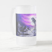 Moonlight Dolphin Matglas Bierpul (Voorkant links)