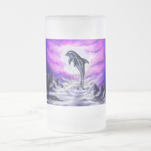 Moonlight Dolphin Matglas Bierpul (Center)