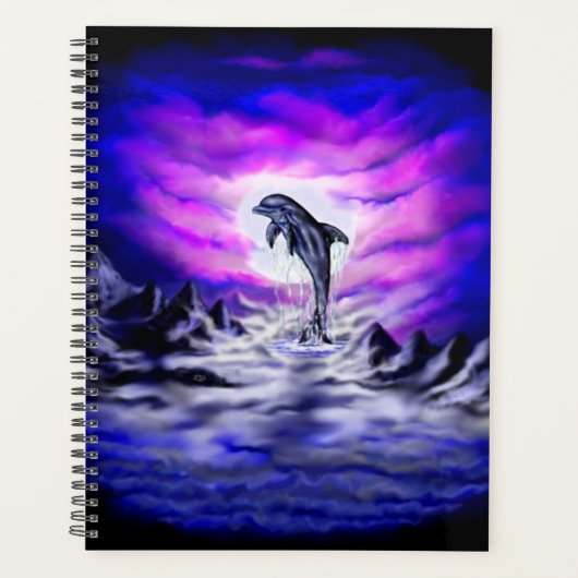 Moonlight Dolphin Planner (Voorkant)