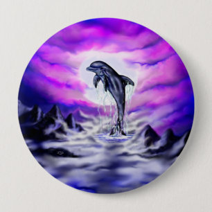Moonlight Dolphin Ronde Button 4,0 Cm