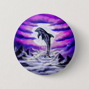 Moonlight Dolphin Ronde Button 5,7 Cm