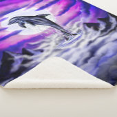 Moonlight Dolphin Sherpa Deken (3/4)