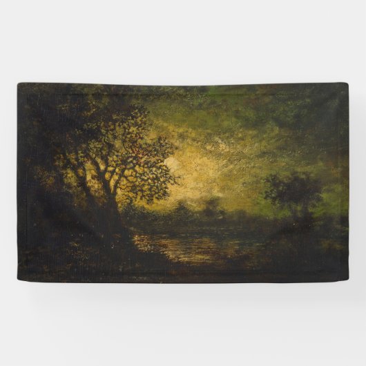 Moonlight (door Ralph Albert Blakelock) Spandoek (Horizontaal)