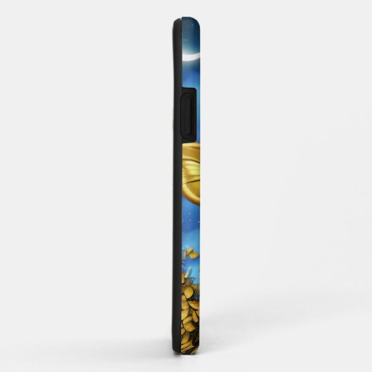 Moonlight en Gold Butterflies Case-Mate iPhone Case (Achterkant/rechts)