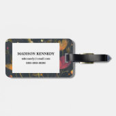 Moonlight Garden op Black Bagagelabel (Achterkant horizontaal)